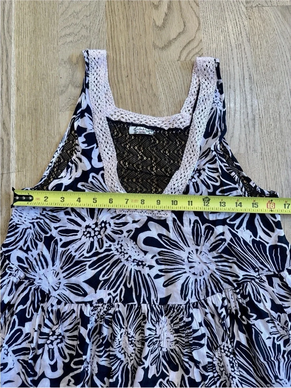 Free People Tiers For You Floral Maxi Dress NWOT Black Pink XS